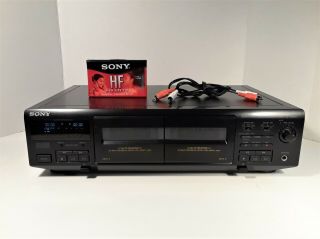 Vintage Sony Tc - We405 Stereo Dual Deck Cassette Player Recorder