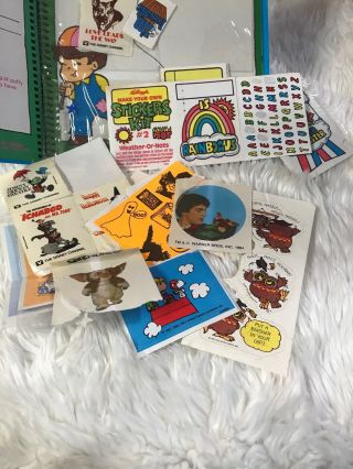 Vintage 1982 Sticker Album With Stickers But None On Pages 8