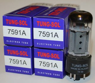 Matched Quad Of Tung Sol 7591a / 7591 Amp Tubes,