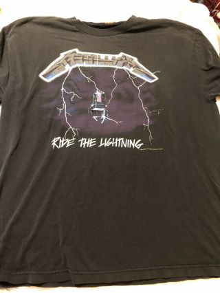 Vintage 1994 Metallica Ride The Lightning Tshirt
