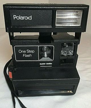 Vintage Poloroid One Step Land Camera With Strap " Good "