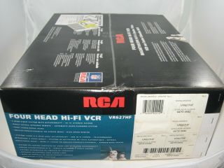 Rca 4 Four Head Hi - Fi Vcr Video Cassette Recorder Vr627hf Vhs Wremote