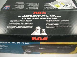 RCA 4 Four Head Hi - Fi VCR Video Cassette Recorder VR627HF VHS wRemote 4