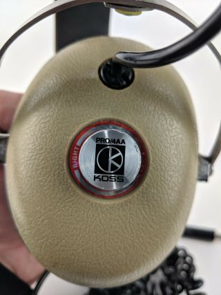 KOSS PRO/4AA Vintage Headphones Audiophile Broadcasting Recording - 4