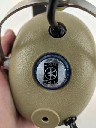 KOSS PRO/4AA Vintage Headphones Audiophile Broadcasting Recording - 5
