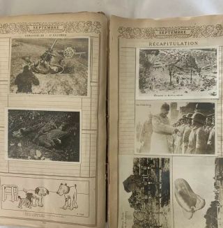 VINTAGE FRENCH WWI SCRAPBOOK PHOTO POSTCARDS ADVERTISEMENT 1919 4