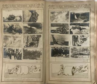VINTAGE FRENCH WWI SCRAPBOOK PHOTO POSTCARDS ADVERTISEMENT 1919 7