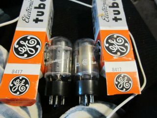 2 In The Box General Electric 8417 Tubes