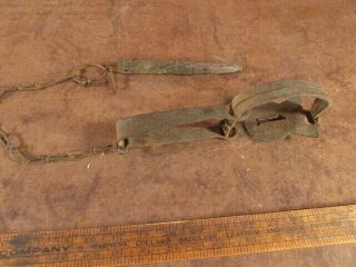 Vintage 1 Sta Kawt Animal Trap,  Trapping,  Hunting,  Victor,  Newhouse Trap.