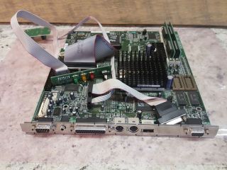 Vintage Packard Bell D1000 Pentium Motherboard W/ Cpu/ Ram / Heat Sink