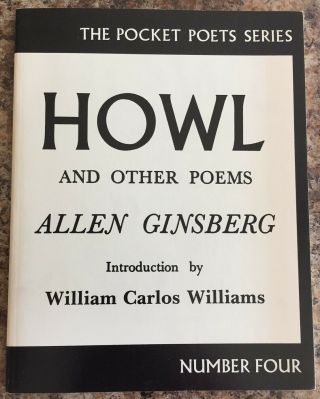 Signed And Dated By Allen Ginsberg - Howl And Other Poems,  1988