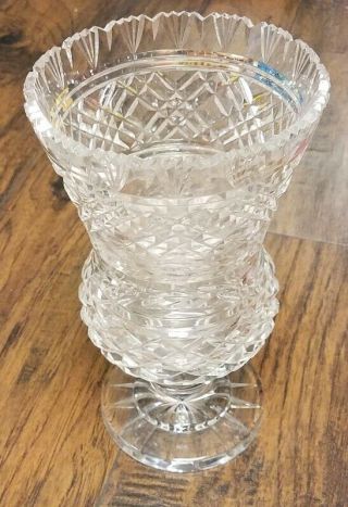 Large Vintage Waterford Crystal Vase 10 Inches