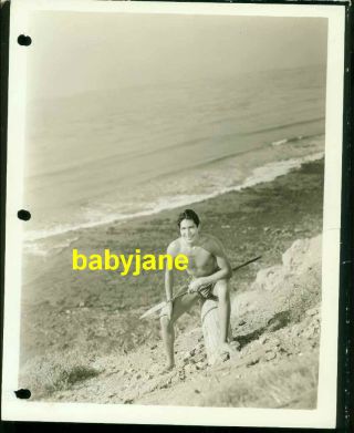 Mala Vintage 8x10 Photo Island Native At Beach Typee Aka Last Of The Pagans 1935
