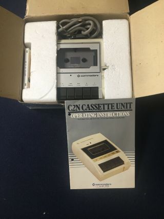 Commodore Datasette C2n Cassette Unit Tape Player Recorder Retro Computer 1981