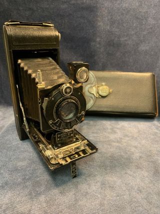 Eastman Kodak No.  1a Series Iii Antique Folding Film Camera Diomatic 1 Lens Usa
