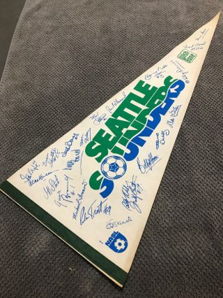 Vintage 1970s Seattle Sounders North American Soccer League Nasl Pennant