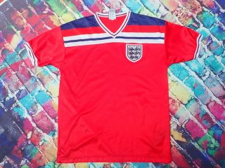 F11 1980 - 83 England Away Shirt Extra Large Vintage Football Jersey Score Draw