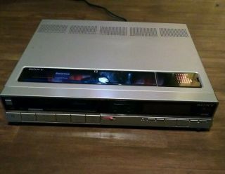 Sony Betamax Sl - 20 Betamax Player Video Cassette Beta Tested/works No Remote