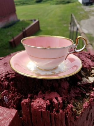 Vintage Pink Aynsley Teacup And Saucer Aynsley Tea Cup And Saucer
