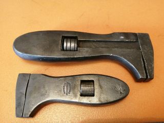 2 Vintage Adjustable Spanner Wrenches; 4 " & 6 " ; One By Richards Bros & Sons