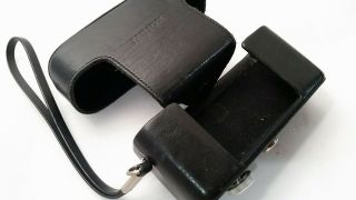 Minox 35 Series Film Camera 2 part Snap Black Leather Camera Case & Strap B 4