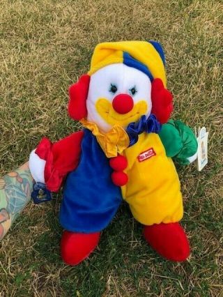 Vintage Applause Plush Les Petits Marcel The Clown Stuffed Doll 10 " Sitting With