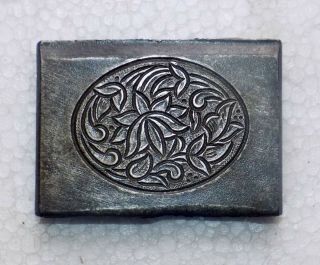 India Vintage Steel Jewelry Die Mold/mould Hand Engraved Design.  Std - 404