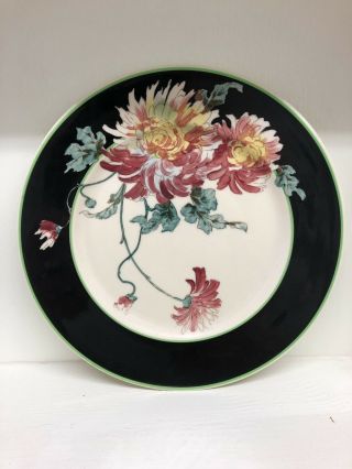 Vintage Old Ivory Syracuse China Nature Study 15 Chrysanthemum Flower 10 " Plate