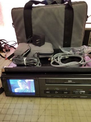Citizen Vcp - 5mu Vcr W/built In Color Tv - Travel Bag,  Accessories -