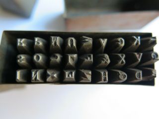 vintage Alpha - Numeric Steel Metal Die Stamp Letter Stamping Punching Puncher Set 4