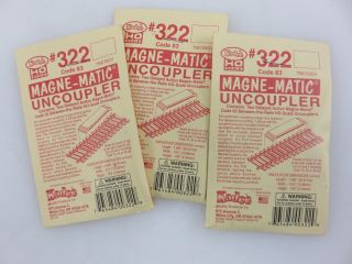 Kadee 322 Magne - Matic Uncoupler 3 - Packs Ho Scale Accessories Vintage Usa