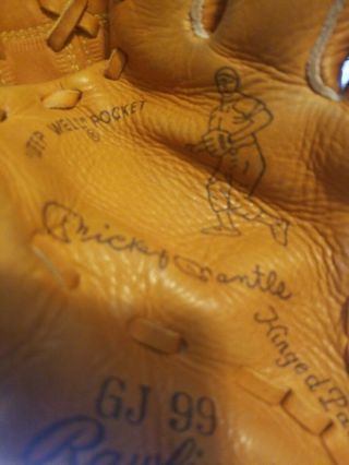 VINTAGE MICKEY MANTLE RAWLINGS BASEBALL GLOVE GJ 99 2