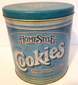 Vintage Homestyle Cookies Tin