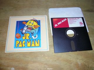 Commodore 64 Jr.  Pac - Man By Thunder Mountain C64/128 5.  25 " Floppy Disk 1988