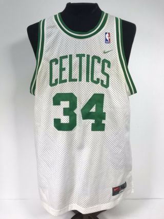 Vintage Paul Pierce Nike Team Jersey Boston Celtics Nba 34 Xl