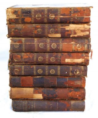 The History Of England.  David Hume.  1796 Complete 8 Volume Set.  Illustrated