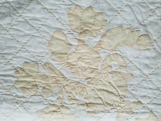 vintage quilt hand quilted all cotton eagle applique 80x95 5
