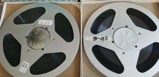 8 Reel to Reel Tapes.  7 Aluminum and 1 Plastic 10.  5 inch recorded music. 7