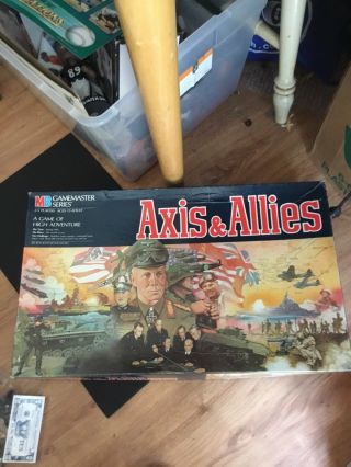 Vintage 1984 Axis & Allies Spring 1942 Gamemaster Board Game Complete ?