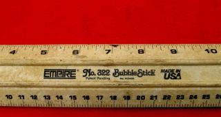 Vtg.  Empire Bubble Stick 24 in.  Measure/Rule/Level Plumb/Level Vile Hang Hole 3
