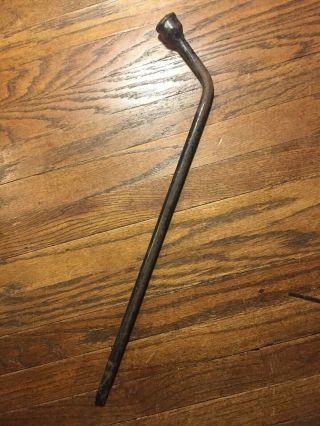 Vintage 13/16 " Car Truck Jack Handle Lug Wrench Tire Iron Gm Ford
