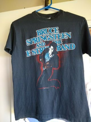 Vintage Bruce Springsteen E Street Band Born In The Usa Concert Tee 1984 Medium