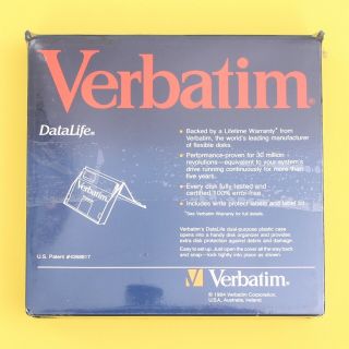 10 - Pack Verbatim DataLife Double - Density 5.  25” (5 1/4”) Floppy Disks for IBM PC 2