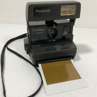 Polaroid One Step Close Up 600 Instant Film Camera With Strap