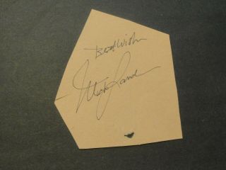 Michael Landon Signed Vintage Scrapbook Page Cut Autograph - Bonanza
