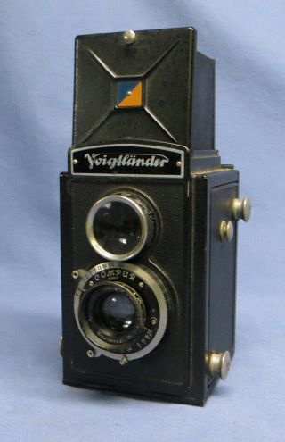 Vintage Voigtlander Brilliant W/anastigmat Skopar F/4.  5 75mm Lens