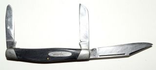 Vintage Buck 301 Stockman Three Blade Folding Pocket Knife