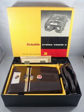Vintage Kodak Kodaslide Stereo Viewer Ii 162 - W/ Box