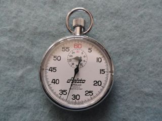 Vintage Swiss Made 7 Jewels Aristo Apollo Shock Resistant Stop Watch Stopwatch