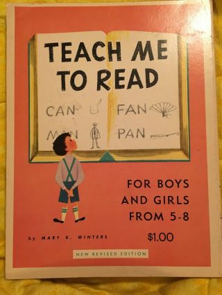 Teach Me To Read Workbook Revised Edition 1959 Vintage 2